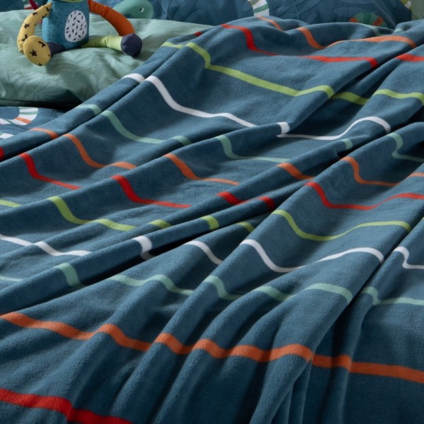 ΚΟΥΒΕΡΤΑ FLEECE ΠΟΛ.CHROMATIC 160X220 PETROL