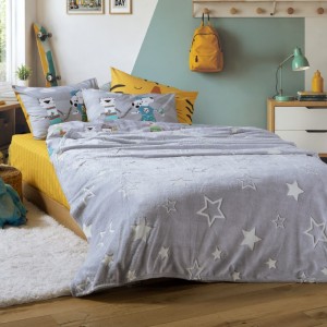 ΚΟΥΒΕΡΤΑ ΠΟΛ.FLEECE STARLIGHT 160X220 GREY