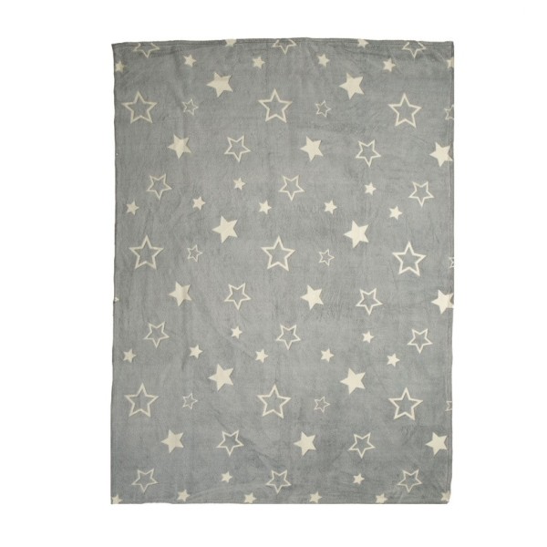 ΚΟΥΒΕΡΤΑ ΠΟΛ.FLEECE STARLIGHT 160X220 GREY