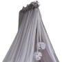 ΚΟΥΝΟΥΠΙΕΡΑ ΚΡΕΒΑΤΙΟΥ ΜΕ POM-POM GREY   186