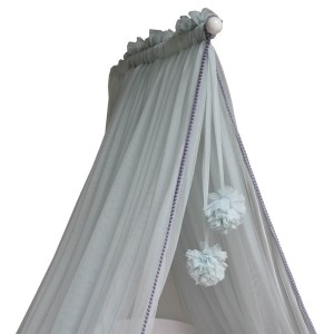 ΚΟΥΝΟΥΠΙΕΡΑ ΚΡΕΒΑΤΙΟΥ ΜΕ POM-POM MINT   184
