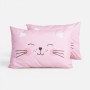 ΜΑΞΙΛΑΡΟΘΗΚΗ ΒΑΜΒ.HAPPY CAT 52X72 PINK