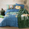 ΠΑΠΛΩΜΑ ΜΙΚΡ-ΠΟΛ.JUNGLE MANIA 160X220 GREEN/BLUE 