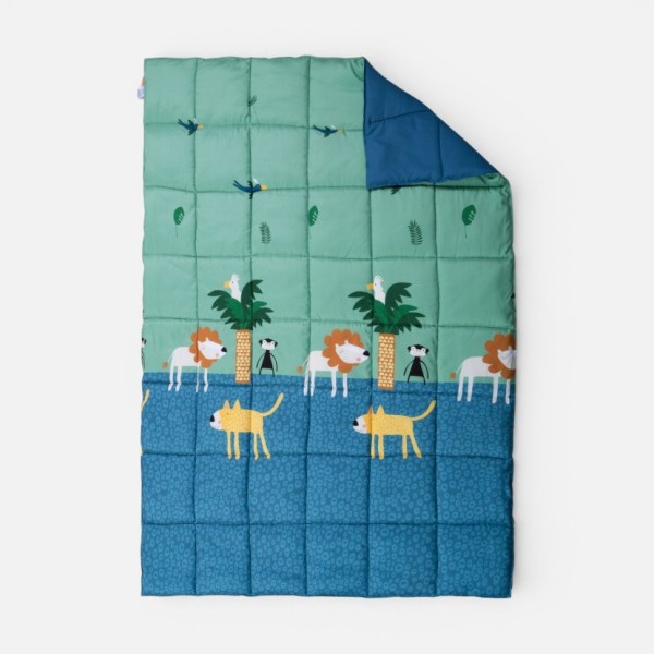 ΠΑΠΛΩΜΑ ΜΙΚΡ-ΠΟΛ.JUNGLE MANIA 160X220 GREEN/BLUE 