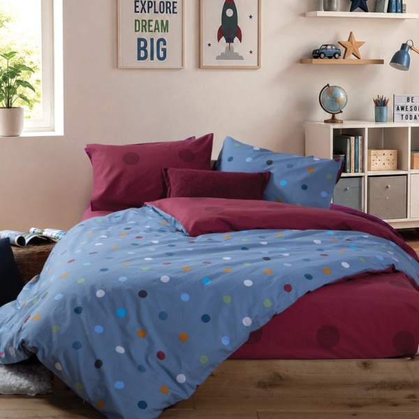 ΠΑΠΛΩΜΑΤΟΘΗΚΗ ΒΑΜΒ.ΣΕΤ ΜΟΝΗ DOTS BLUE - 160x240 ΠΑΠΛΩΜΑΤΟΘΗΚΗ ΒΑΜΒ.ΣΕΤ ΜΟΝΗ DOTS BLUE - 160x240