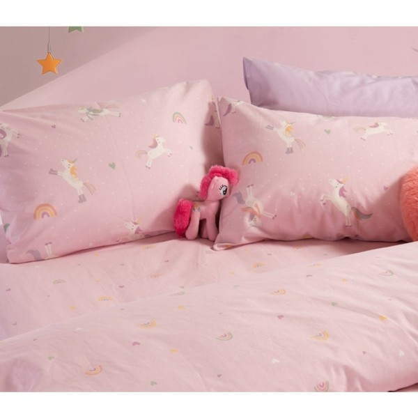 ΣΕΝΤΟΝΙ ΒΑΜΒ.ΣΕΤ ΜΟΝΟ UNICORNS STYLE   pink