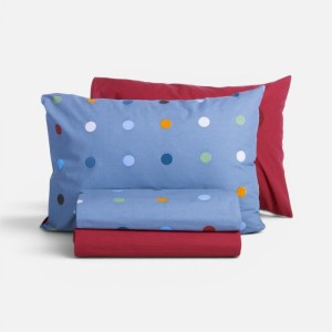 ΣΕΝΤΟΝΙ ΒΑΜΒ.DOTS BLUE ΣΕΤ ΜΟΝΟ BLUE - 170x260