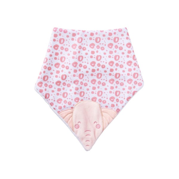 Σαλιάρα Baby Bandana Pink Elephant - SARO Σαλιάρα Baby Bandana Pink Elephant - SARO