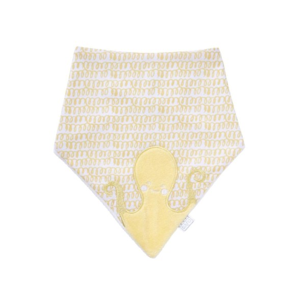 Σαλιάρα Baby Bandana Yellow Octopus - SARO Σαλιάρα Baby Bandana Yellow Octopus - SARO