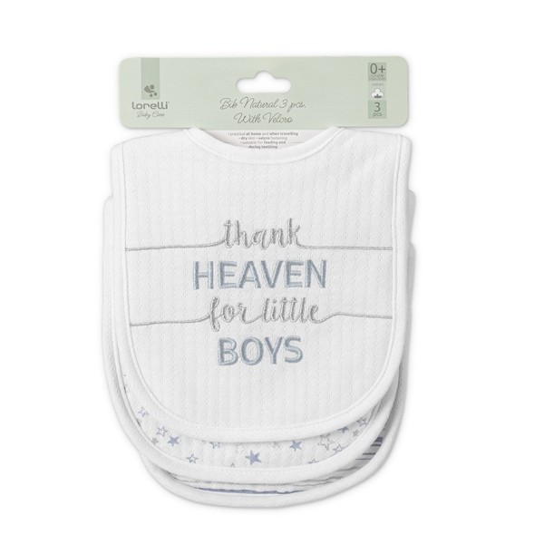 Σαλιάρα NATURAL 3 τεμάχια με Velcro BOY - Lorelli Σαλιάρα NATURAL 3 τεμάχια με Velcro BOY - Lorelli