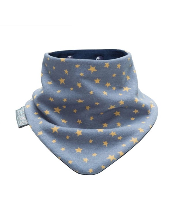 CHEEKY ANIMALS & MIDNIGHT STARS NECKERBIB