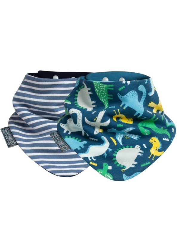 DINO & STRIPES NECKERBIB