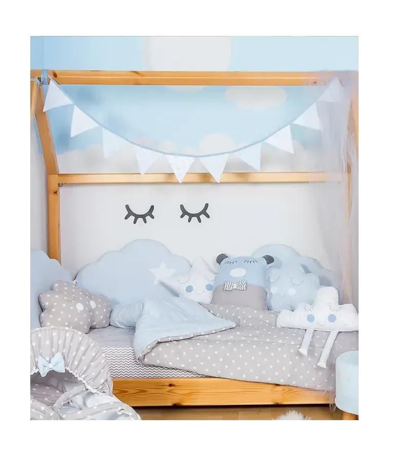 Σετ Προίκας Κρεβατιού 3τμχ Σιέλ Σύννεφο Σετ Προίκας Κρεβατιού 3τμχ Σιέλ Σύννεφο