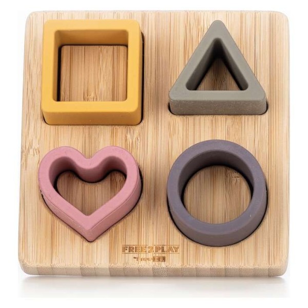 ΣΧΗΜΑΤΑ ΣΕ ΞΥΛΙΝΗ ΒΑΣΗ ΡΟΖ SHAPES ON TRAY PINK