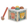 ΞΥΛΙΝΟΣ ΚΥΒΟΣ ΜΕ ΣΧΗΜΑΤΑ HIT THE BALL WOODEN TOY
