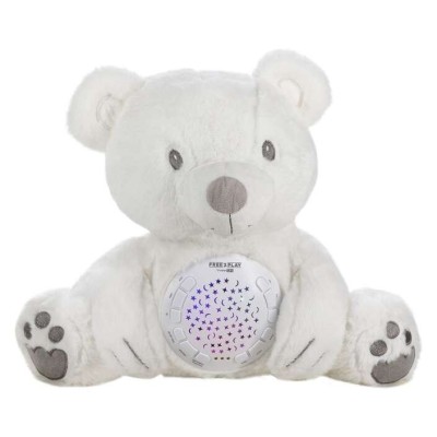 FREE2PLAY SOOTHING PLUSH BEAR ΑΡΚΟΥΔΑΚΙ ΠΡΟΒΟΛΕΑΣ ΜΕ ΗΧΟΥΣ