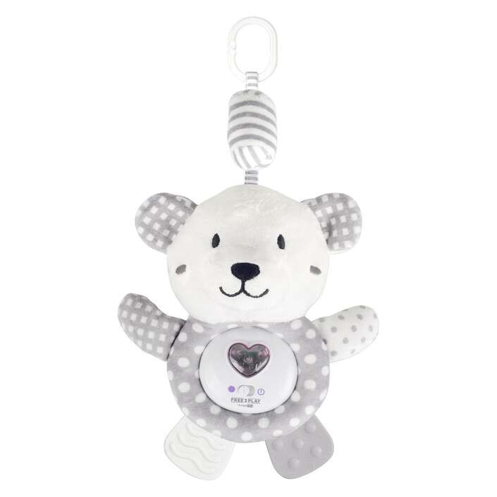 FREE2PLAY MY FIRST SOFT TEDDY BEAR ΠΑΙΧΝΙΔΙ ΚΑΡΟΤΣΙΟΥ ΜΕ ΦΩΤΑ &