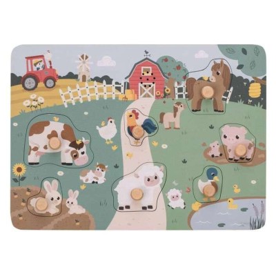 FREE2PLAY WOODEN FARM SOUND PUZZE ΠΑΖΛ ΦΑΡΜΑ ΜΕ ΗΧΟΥΣ