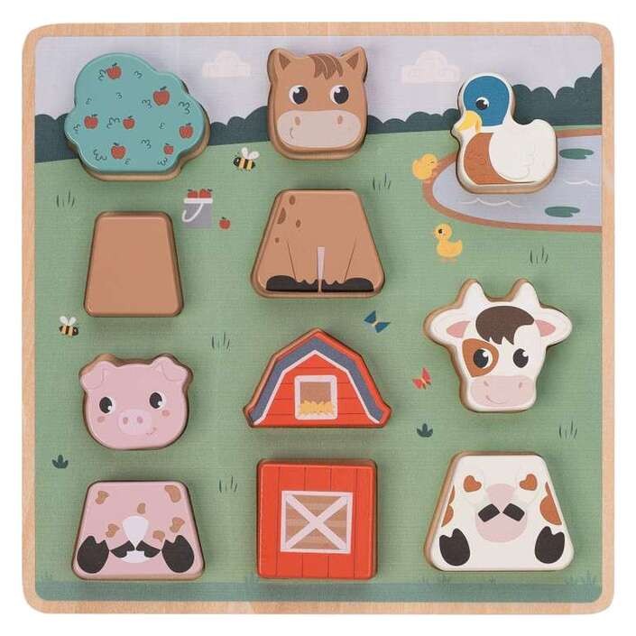 FREE2PLAY WOODEN FARM PUZZLE ΠΑΖΛ ΦΑΡΜΑ