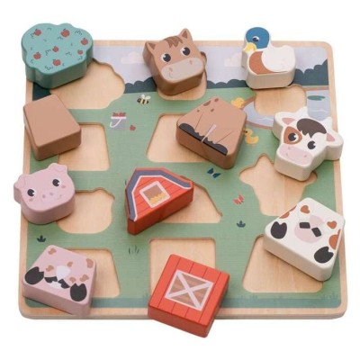FREE2PLAY WOODEN FARM PUZZLE ΠΑΖΛ ΦΑΡΜΑ