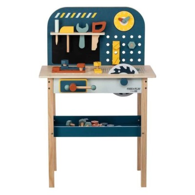 FREE2PLAY MY FIRST WOODEN WORK BENCH ΠΑΓΚΟΣ ΕΡΓΑΣΙΑΣ ΜΕ ΕΡΓΑΛΕΙΑ