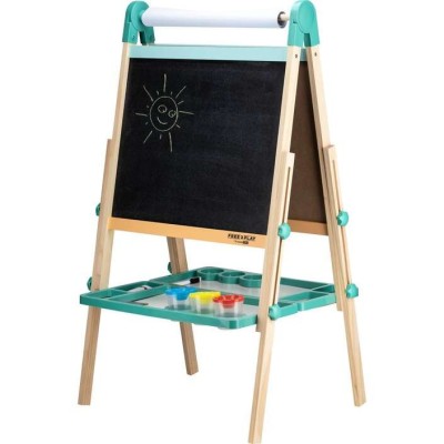Ξύλινος Πίνακας Διπλής Όψης Με Αξεσουάρ Duo Play Free2Play 86397