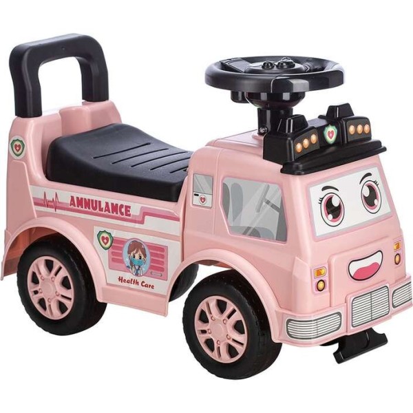 Ποδοκίνητο Ασθενοφόρο Ride On Pink Free2Play 86427