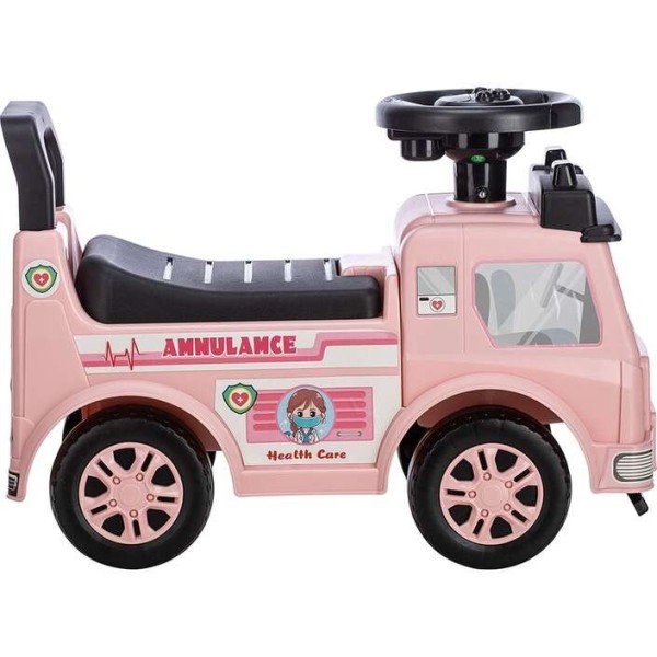 Ποδοκίνητο Ασθενοφόρο Ride On Pink Free2Play 86427