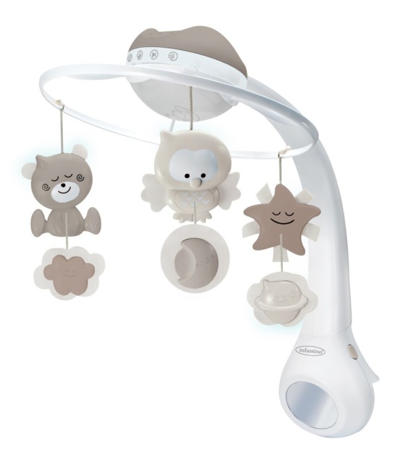 3 IN 1 PROJECTOR MUSICAL MOBILE ECRU ΜΟΥΣΙΚΟ ΚΡΕΜΑΣΤΟ/ΠΡΟΒΟΛΕΑΣ