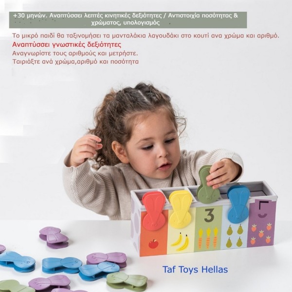 MATCH & COUNT BUNNY TOY ΕΚΠΑΙΔΕΥΤΙΚΟ ΠΑΙΧΝΙΔΙ