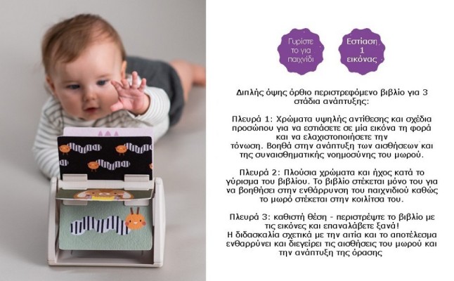 URBAN GARDEN TUMMY TIME SPINNING BOOK ΠΕΡΙΣΤΡΕΦΟΜΕΝΟ ΒΙΒΛΙΟ