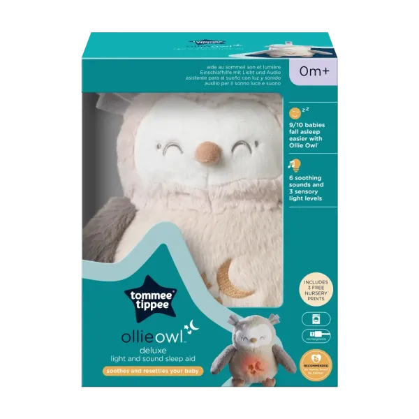 TT OLLIE OWL DELUXE LIGHT & SOUND SLEEP AID ΜΕΓΑΛΗ ΚΟΥΚΟΥΒΑΓΙΑ Υ