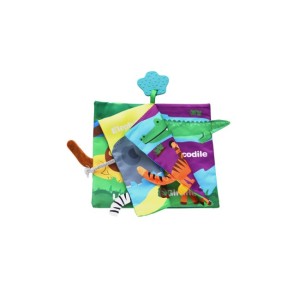 Educational cloth book with teether Jungly tails Educational cloth book with teether Jungly tails