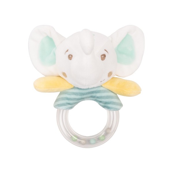Plush rattle toy Elephant Time