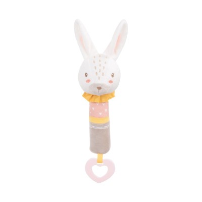 Squeaker toy with teether Rabbits in Love Squeaker toy with teether Rabbits in Love