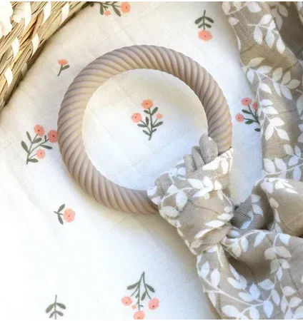 Δαχτύλιος οδοντοφυίας Classic Mushroom Cream Σετ 2 τμχ