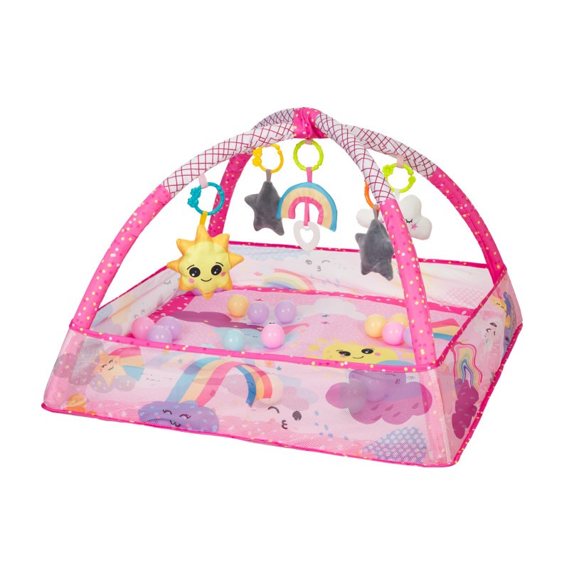 Playmat with 18 balls Pink Sky