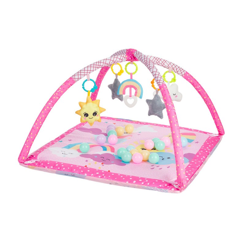 Playmat with 18 balls Pink Sky