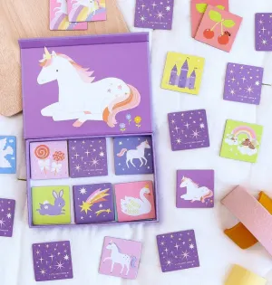 Παιχνίδι μνήμης και αντιστοίχισης Unicorn dreams 3 ετών