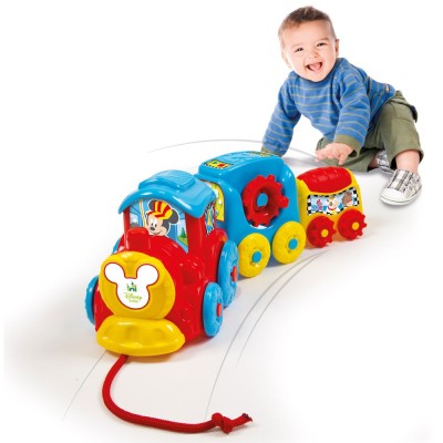 Baby Clementoni Disney Baby Βρεφικό Παιχνίδι Τρενάκι Pull Along Για 10+ Μηνών