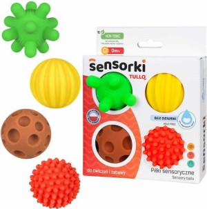 TULLO ΠΑΙΧΝΙΔΙ ΑΙΣΘΗΣΕΩΝ SENSORY BALLS 4 ΤΜΧ