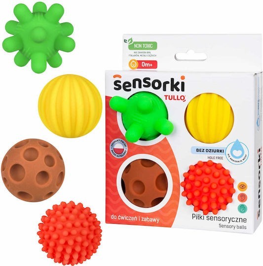 TULLO ΠΑΙΧΝΙΔΙ ΑΙΣΘΗΣΕΩΝ SENSORY BALLS 4 ΤΜΧ