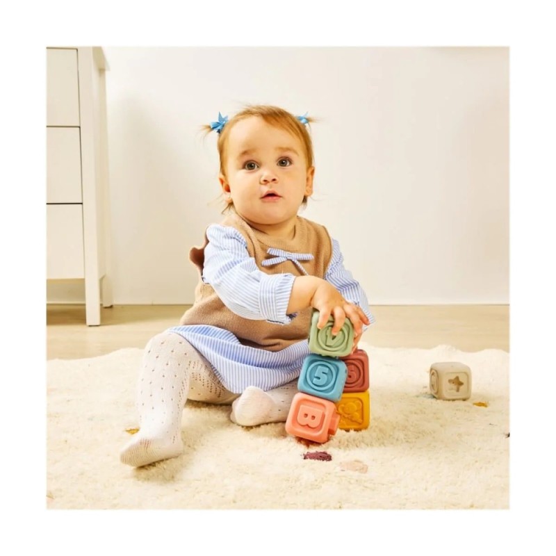 MINILAND ΜΑΛΑΚΟΙ ΚΥΒΟΙ ΔΡΑΣΤΗΡΙΟΤΗΤΩΝ 6 ΤΜΧ - SOFT ACTIVITY CUBES MINILAND ΜΑΛΑΚΟΙ ΚΥΒΟΙ ΔΡΑΣΤΗΡΙΟΤΗΤΩΝ 6 ΤΜΧ - SOFT ACTIVITY CUBES