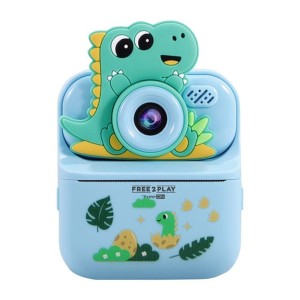 Ψηφιακή φωτογραφική μηχανή με εκτύπωση & θήκη σιλικόνης Dino  Free2Play