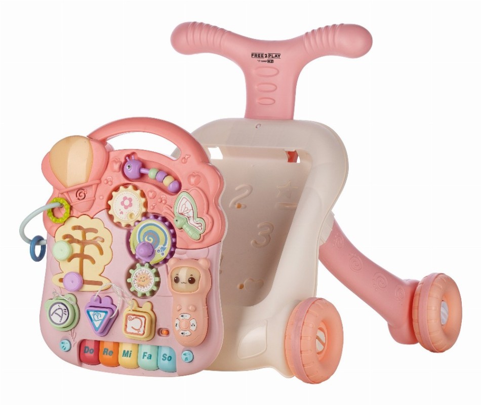 Περπατούρα 2 σε 1 Walk & Play Pink