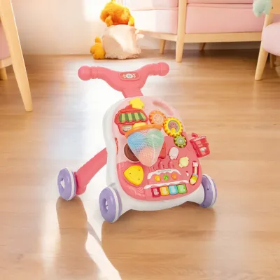 Push Walker 2in1 Candy Party Pink