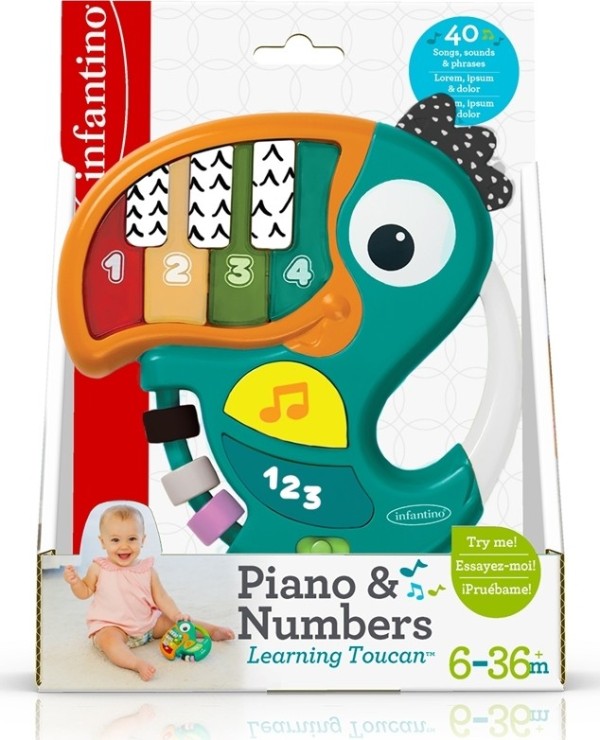 PIANO & NUMBERS LEARNING TOUCAN PIANO & NUMBERS LEARNING TOUCAN