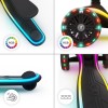 Πατίνι τρίτροχο 2σε1 RAKET UP Black LED scooter Πατίνι τρίτροχο 2σε1 RAKET UP Black LED scooter