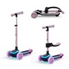 Πατίνι τρίτροχο  2σε1 RAKET UP  Pink LED scooter