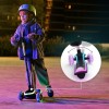 Πατίνι τρίτροχο  2σε1 RAKET UP  Pink LED scooter